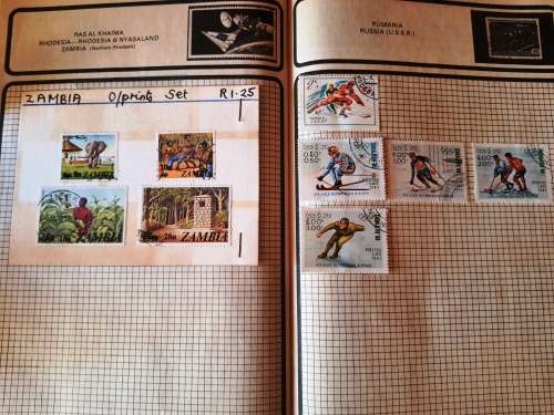 The Athlete Stamp Album - Most stamps were included in the photos
