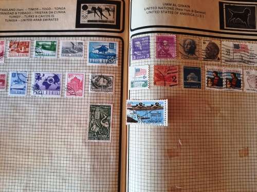 The Athlete Stamp Album - Most stamps were included in the photos