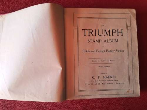 The Triumph Stamp Album - No Stamps - 339 Pags