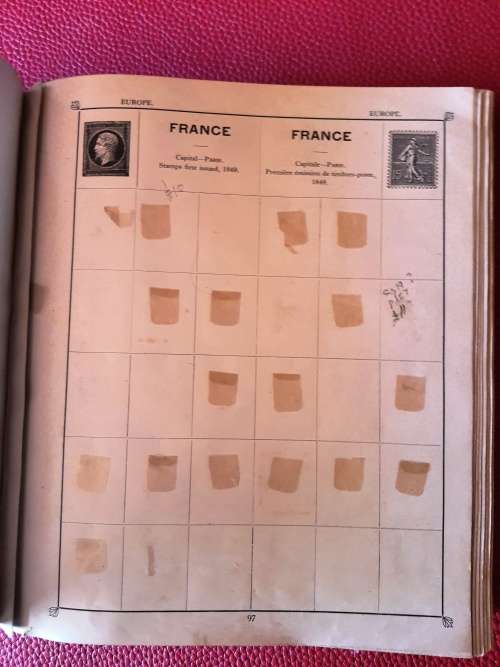 The Triumph Stamp Album - No Stamps - 339 Pags