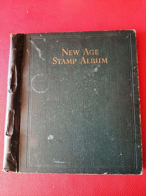 New Age Stamp Album - All stamps were included in photos - a lot of empty illustrated pages