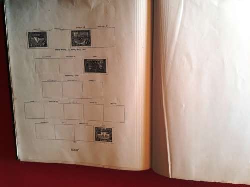 New Age Stamp Album - All stamps were included in photos - a lot of empty illustrated pages