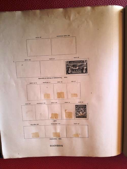 New Age Stamp Album - All stamps were included in photos - a lot of empty illustrated pages