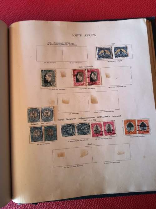 New Age Stamp Album - All stamps were included in photos - a lot of empty illustrated pages