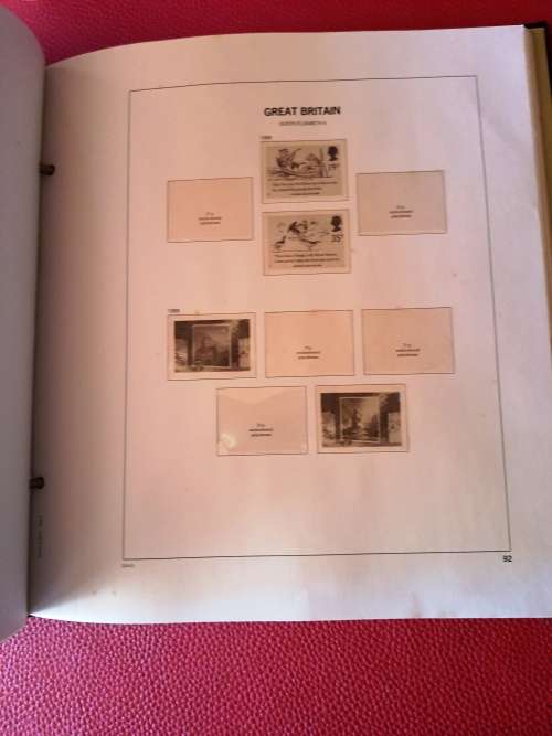 Great Britain DAVO II Stamp Album - 1984 to 1989 - 310 X 280mm - used - No stamps