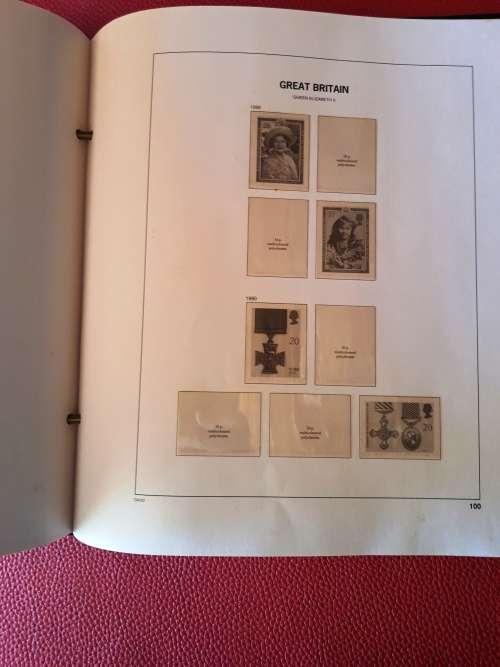 Great Britain DAVO II Stamp Album - 1984 to 1989 - 310 X 280mm - used - No stamps