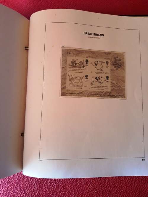 Great Britain DAVO II Stamp Album - 1984 to 1989 - 310 X 280mm - used - No stamps