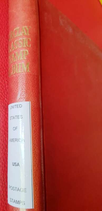 Barclay Classic Stamp Album - Pages USA labeled  - No stamps