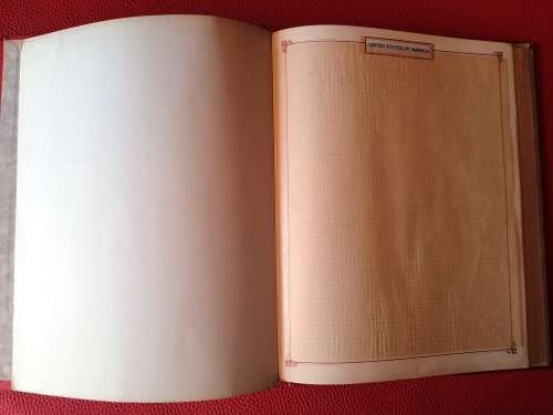 Barclay Classic Stamp Album - Pages USA labeled  - No stamps