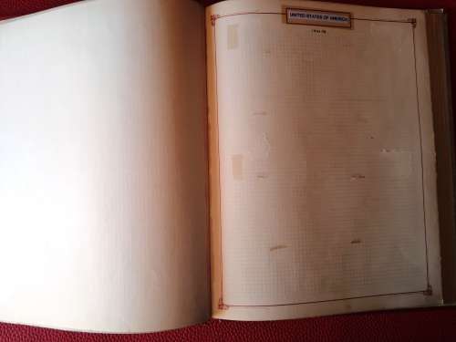 Barclay Classic Stamp Album - Pages USA labeled  - No stamps