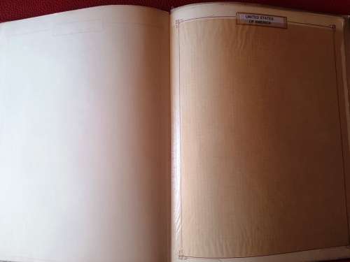 Barclay Classic Stamp Album - Pages USA labeled  - No stamps
