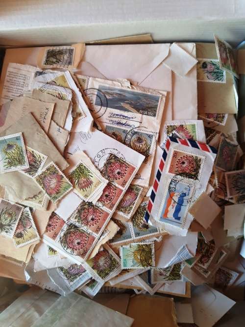 A box of RSA 3th Definative series stamps  on paper