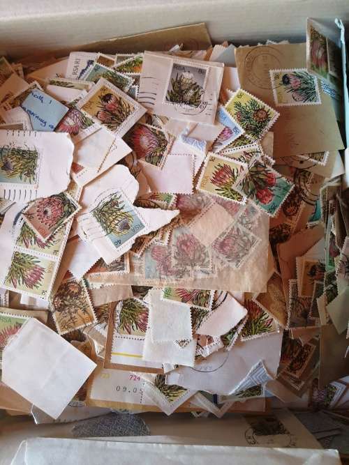 A box of RSA 3th Definative series stamps  on paper