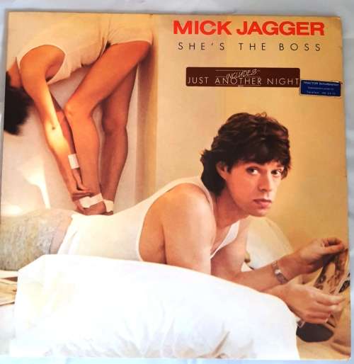 LP,MICK JAGGER,SHE'S THE BOSS,Record:VG+,Cover:VG+,Label:CBS,CAT:86310,Press:Europe,Pop Rock