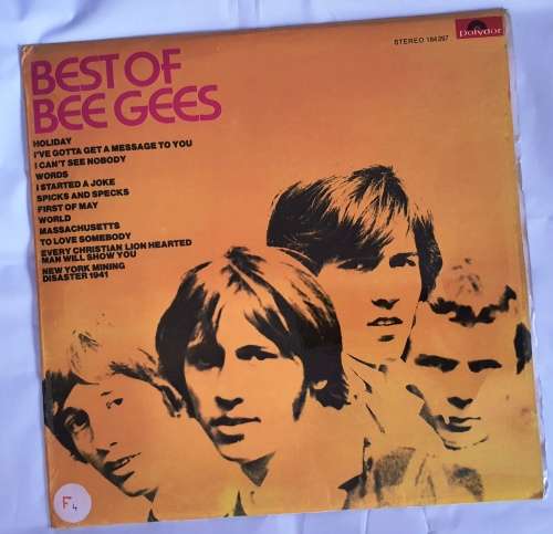 LP,BEE GEES,BEST OF BEE GEES,Record:VG+,Cover:VG,Label:Polydor,CAT:184 297,Press:Germany