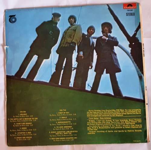 LP,BEE GEES,BEST OF BEE GEES,Record:VG+,Cover:VG,Label:Polydor,CAT:184 297,Press:Germany