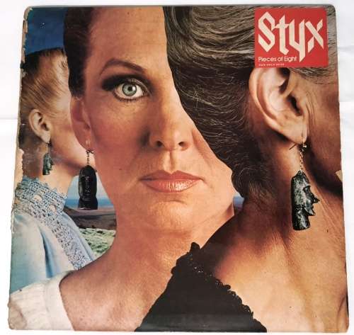 LP,STYX,PIECES OF EIGHT,Record:VG,Cover:G+,Label:A&M,CAt:AMLH 64724,Press:UK