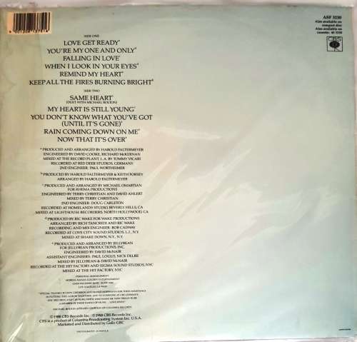 LP,JENNIFER RUSH,PASSION,Record:VG+,Cover:VG+,Label:CBS,CAT:ASF 3230,Press:SA