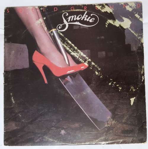 LP,SMOKIE,SOLID GROUND,Record:VG+,Cover:G+,Label:RAK,CAT:SRAKJ(L) 6035,Press:Zimbabwe