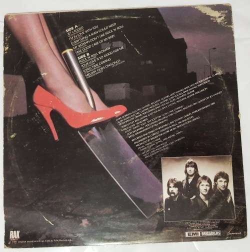 LP,SMOKIE,SOLID GROUND,Record:VG+,Cover:G+,Label:RAK,CAT:SRAKJ(L) 6035,Press:Zimbabwe