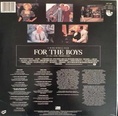 LP,Bette Midler,For The Boys,Record & Cover:VG+,Label:Atlantic,CAT:ATC9915,Press:SA