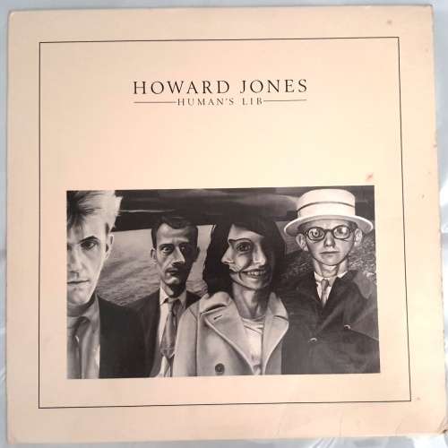 LP,HOWARD JONES,HUMAN`S LIB,Record:VG+,Cover:G+,Label:Elektra,CAT:960346-1,Press:US