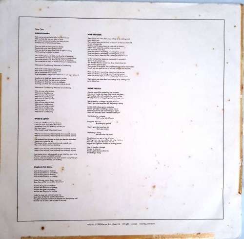 LP,HOWARD JONES,HUMAN`S LIB,Record:VG+,Cover:G+,Label:Elektra,CAT:960346-1,Press:US