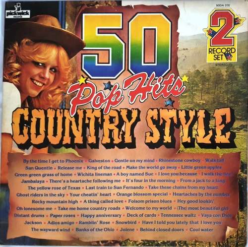 LP,The Pickwick Gang,50 Pop Hits Country Style,Record & Cover:VG+,Label:Pickwick.50DA 320,Press:UK