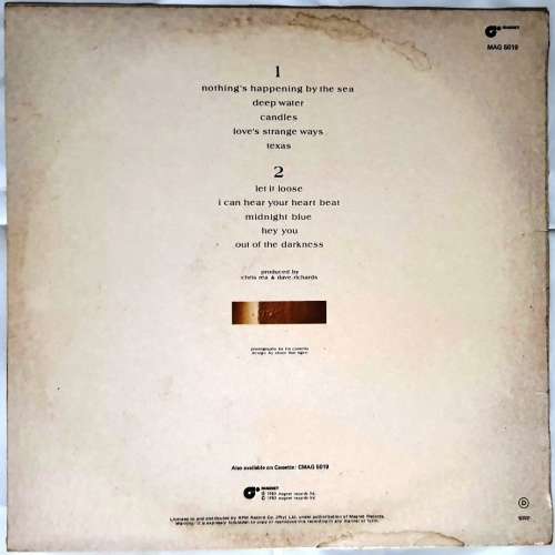 LP,Chris Rea,Water Sign,Record:VG+,Cover:VG,Label:Magnet.MAG 5019,Press:SA