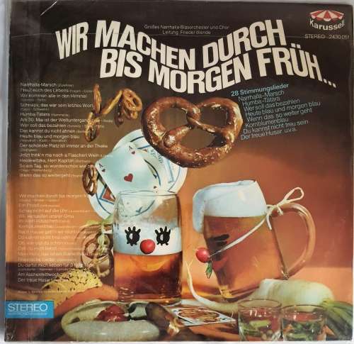 LP,Wir Machen Durch Bis Morgen Frh,Compilation,M:VG+,C:VG+,Label:Karussell.2430 051,Press:Germany