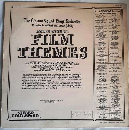 LP,Award Winning Film Themes,M:VG+,C:VG+,Label:Stereo Gold Award.MER 352,Press:UK
