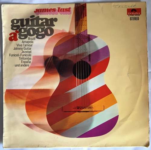 LP,James Last,Guitar a gogo,Record:VG+,Cover:VG,Label:Polydor.SLPHM 2492