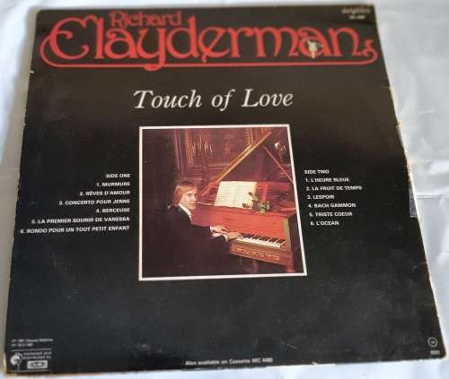 LP,Richard Clayderman,Touch Of Love,R:VG+,C:VG,L:Delphine.ML 4490,Press:SA