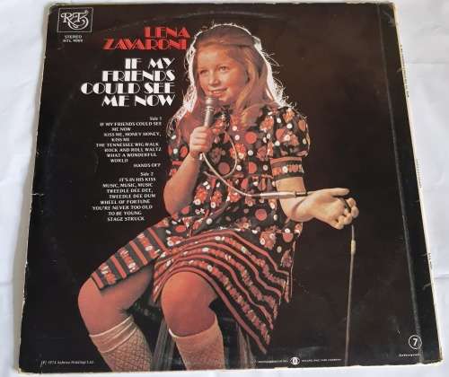 LP,Lena Zavaroni,If My Friends Could See Me Now,R:VG+,C:VG,L:R & T.RTL 4069,Press:SA