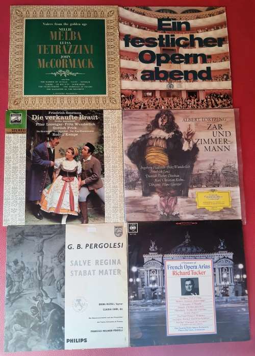 LP,Opera vinyl records,ungraded, sold as a lot,24 records