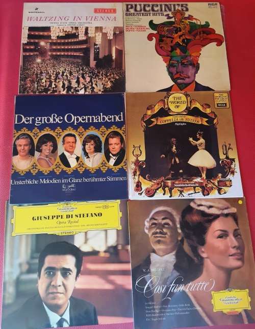 LP,Opera vinyl records,ungraded, sold as a lot,24 records