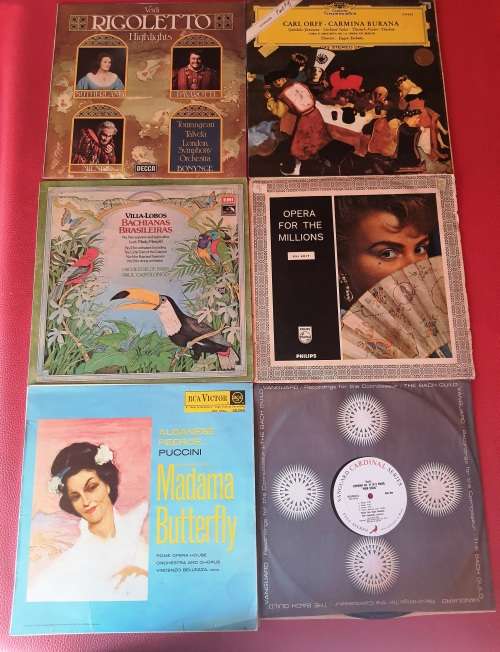 LP,Opera vinyl records,ungraded, sold as a lot,24 records