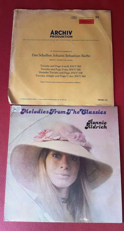 LP,JS Bach selcetion of vinyl records,ungraded, sold as a lot,20 records