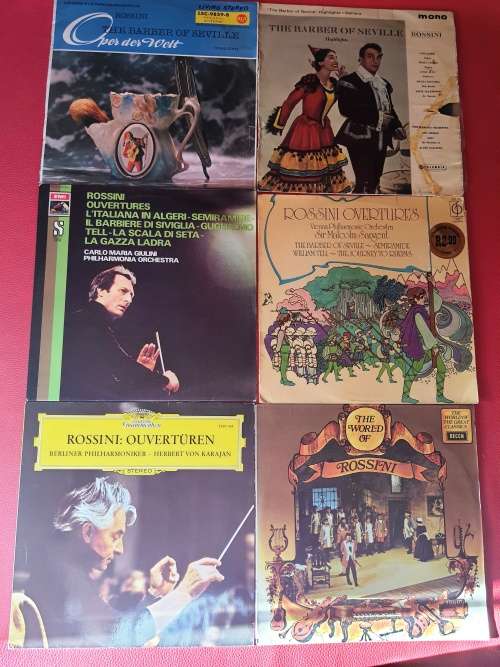 LP,Rossini X7,Liszt X6,Strauss X7.Verdi X5,Schubert X6,ungraded, sold as a lot,31 records