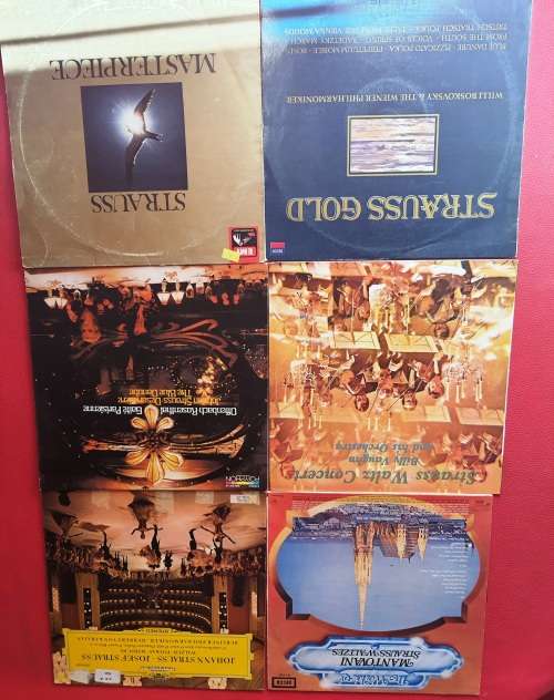 LP,Rossini X7,Liszt X6,Strauss X7.Verdi X5,Schubert X6,ungraded, sold as a lot,31 records