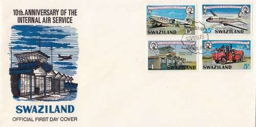 Swaziland, FDC, Unused, 1973, 10th Anniversary of the Internal Service