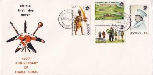 Lesotho, FDC, Unused, 1976, 50th Anniversary of Thaba-Bosiu