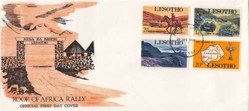 Lesotho, FDC, Unused, 1969, Roof of Africa Rally