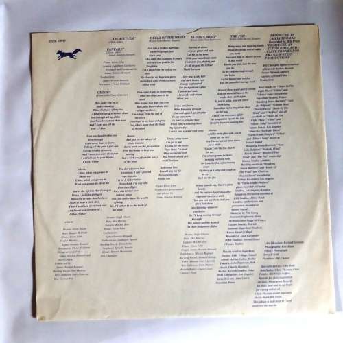 LP, Elton John, The Fox, R: VG+, C: VG, L: Geffen Records.GHS 2002, Press: US