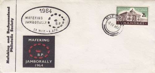 Union of SA - 1964 -  Mafeking Jamborally - Rare Cover