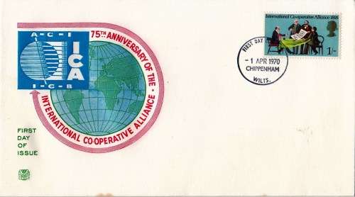 QEII - 1970 - FDC - International Cooperative Alliance