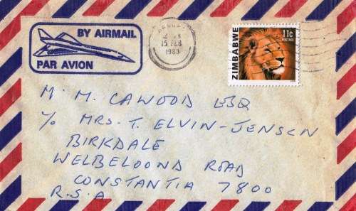 Cover from Zimbabwe to RSA