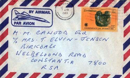 Cover from Zimbabwe to RSA