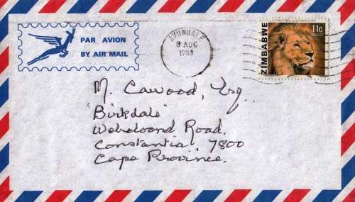 Cover from Zimbabwe to RSA