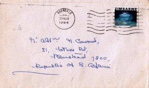 Cover from Zimbabwe to RSA